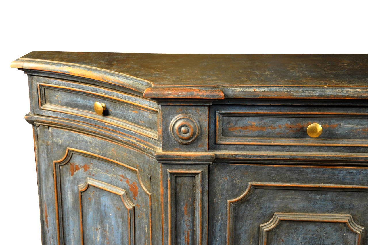 Late 19th Century Italian Credenza In Painted Wood 3