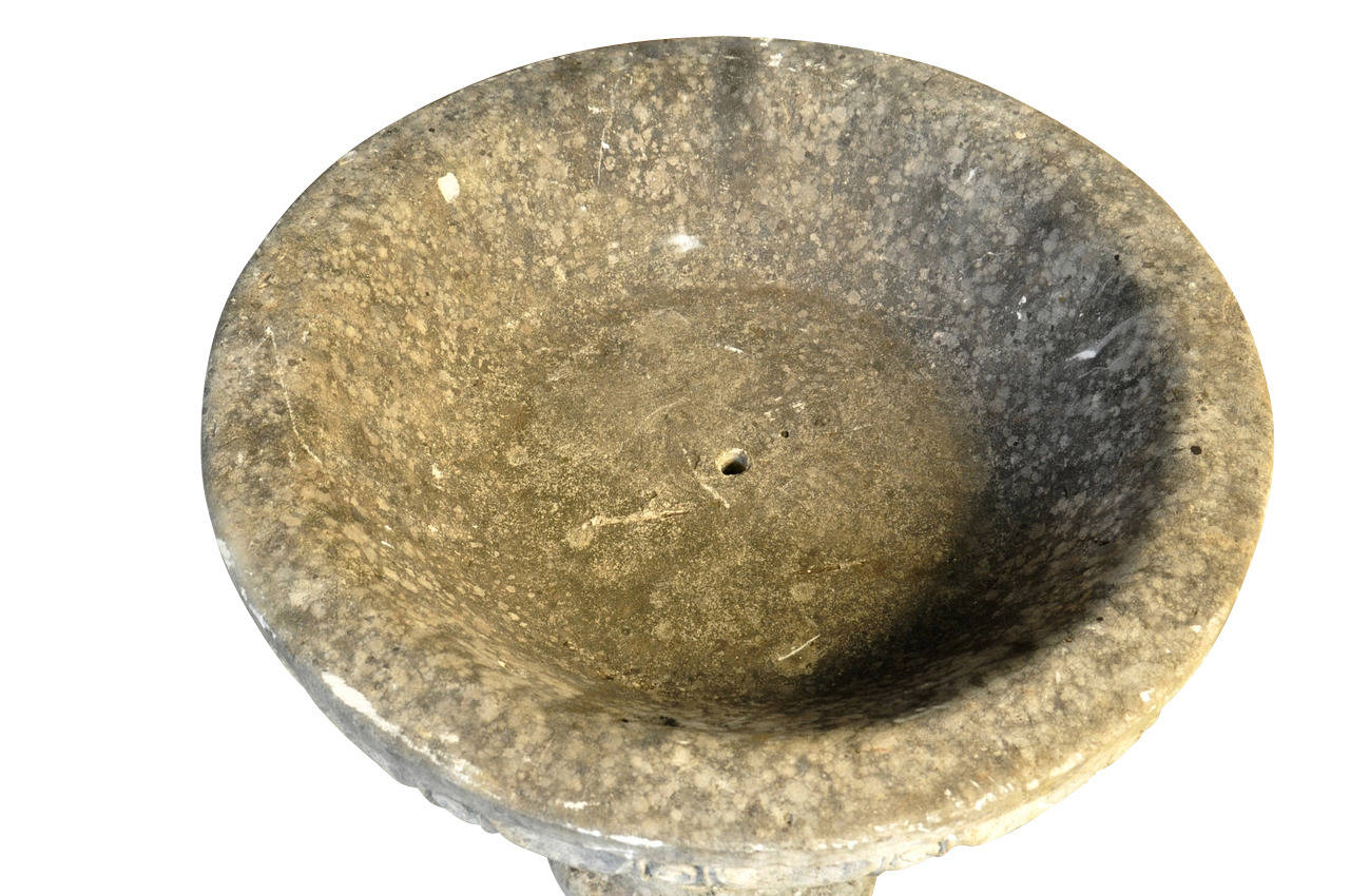 19th Century French Stone Baptismal Font In Good Condition In Round Top, TX