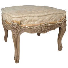 French Provencal Foot Stool in Beechwood