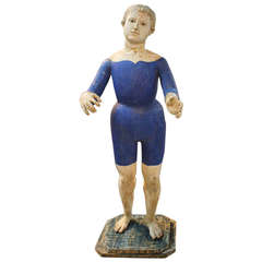 Antique Beautiful Mid 19th Century Santos Figure from France