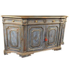 Late 19th Century Italian Credenza In Painted Wood