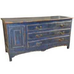 Exceptional 18th Century Spanish Commode In Painted Wood