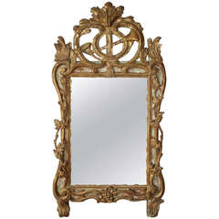 Period Louis XV Parcloses Mirror from France