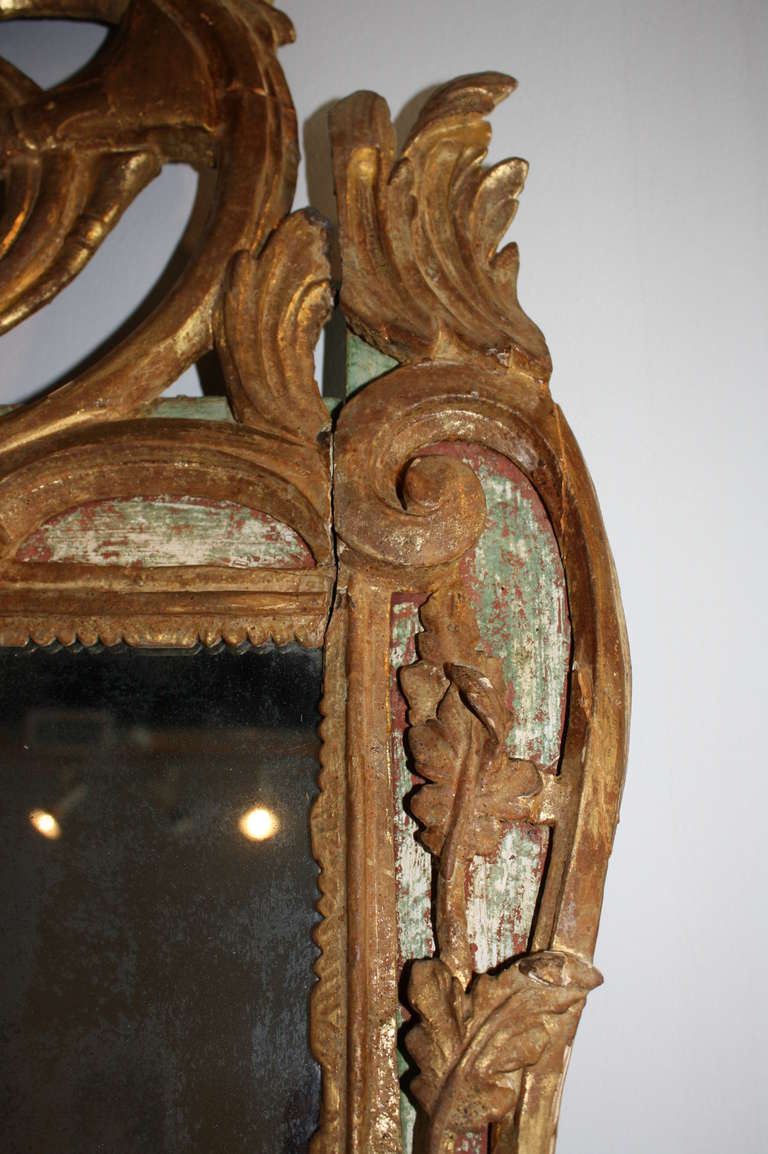 18th Century and Earlier Period Louis XV Parcloses Mirror from France