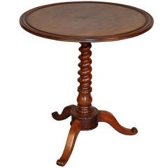French 19th Century Louis Philippe Gueridon In Walnut