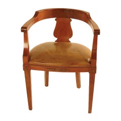French Single Empire Style Armchair