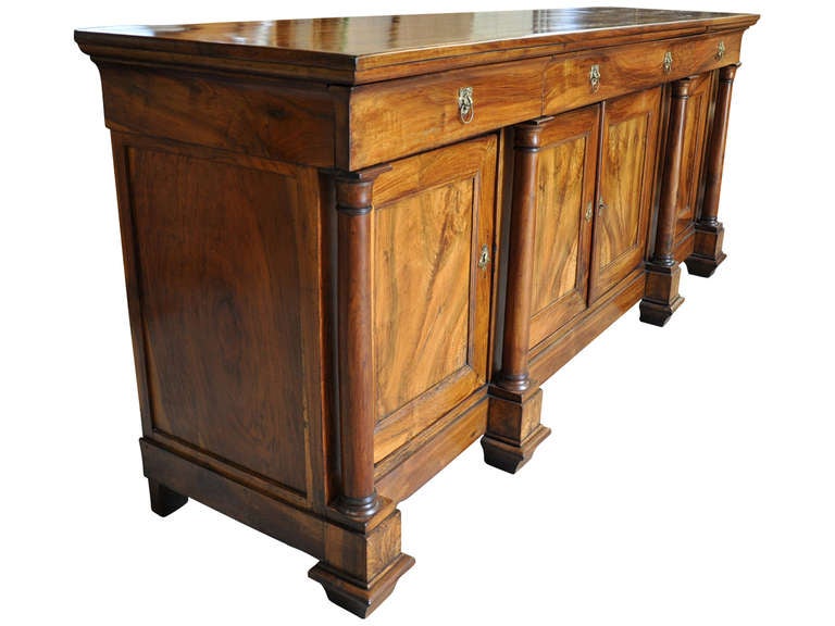 French Empire Period Buffet in Walnut