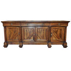 French Empire Period Buffet in Walnut