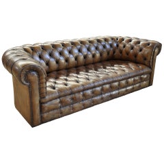 English Chesterfield Leather Sofa