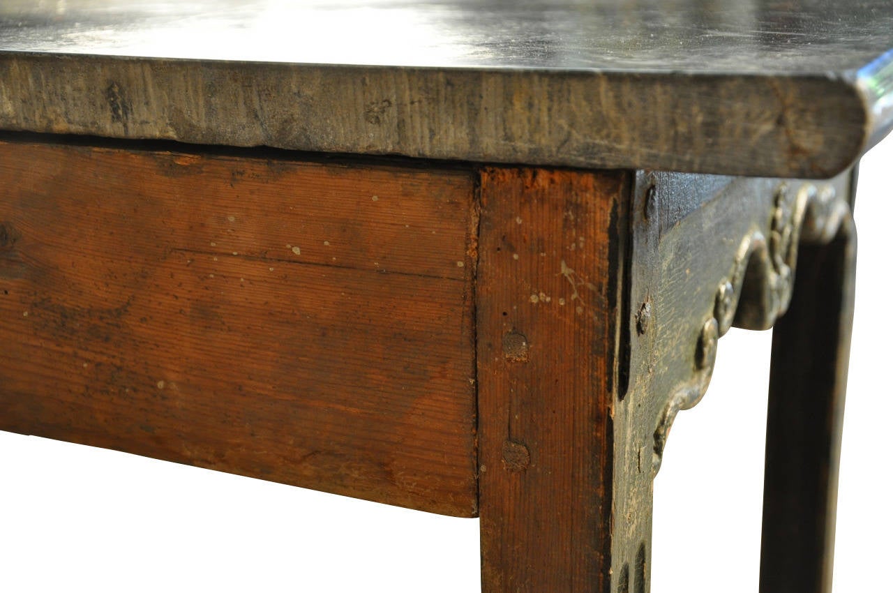 18th Century Painted Marble-Top Console Table from Portugal 6