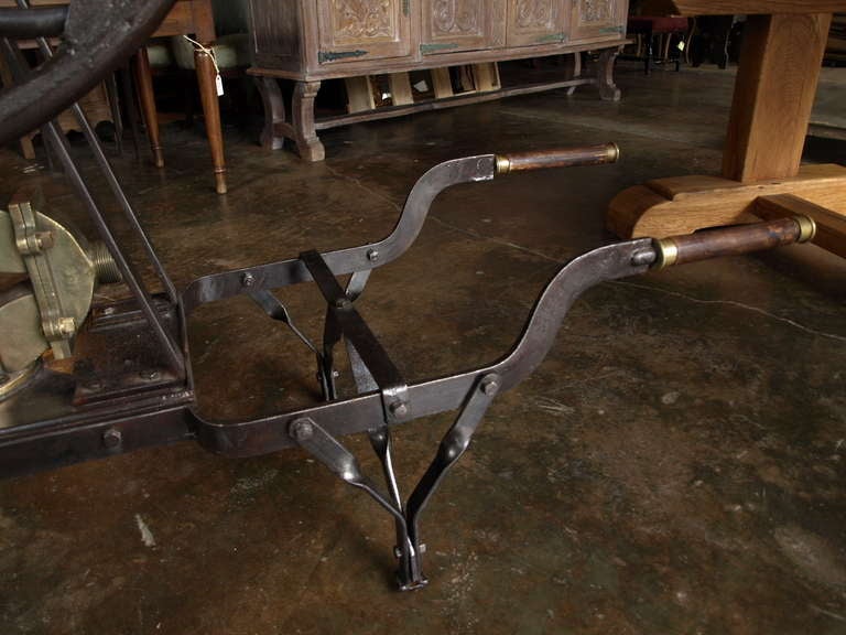 French Antique Late 19th Century Wine Pump In Iron In Good Condition In Atlanta, GA