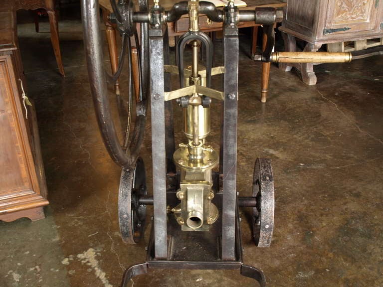 French Antique Late 19th Century Wine Pump In Iron 2