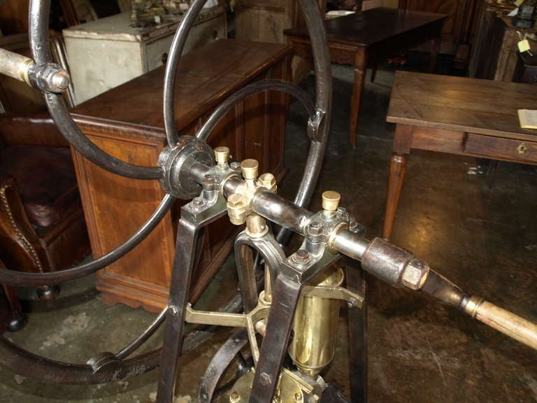 French Antique Late 19th Century Wine Pump In Iron 3