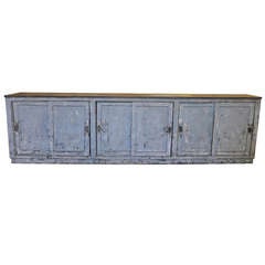 Spanish 19th Century Antique Buffet in Painted Wood