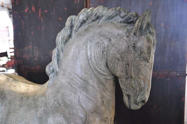 Leonardo da Vinci Horse Study Composite Sculpture In Good Condition In Atlanta, GA