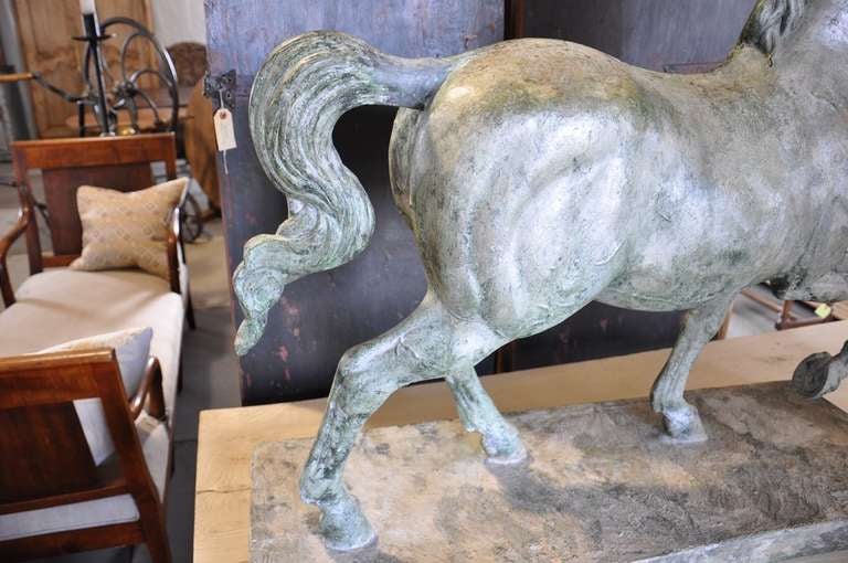 20th Century Leonardo da Vinci Horse Study Composite Sculpture