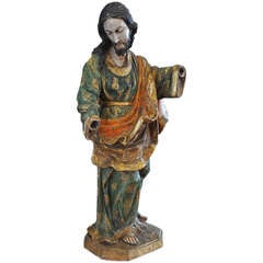 Antique 19th Century Spanish Statue of Saint Joseph