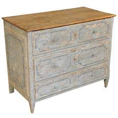 Early 19th Century Catalan Commode in Painted Wood