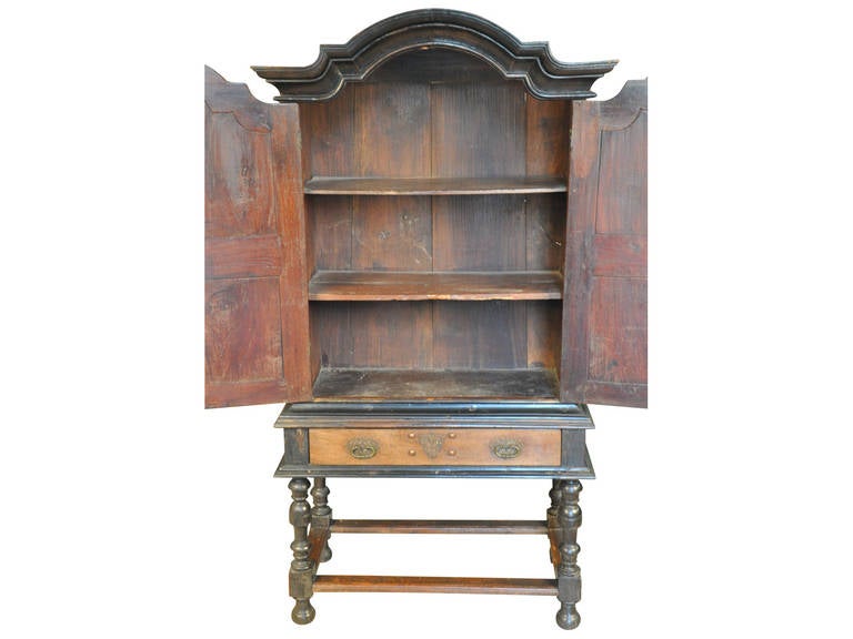Portuguese 18th Century Deux Corps Cabinet From Portugal