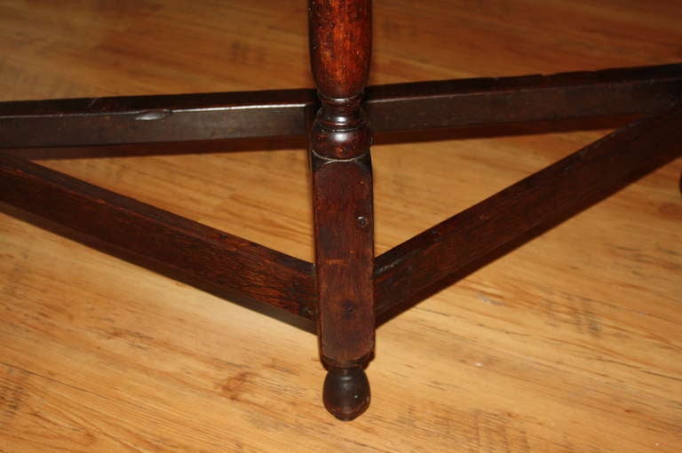 18th Century Gate Leg Table Transformed Into A Pair of Demilune Consoles 2