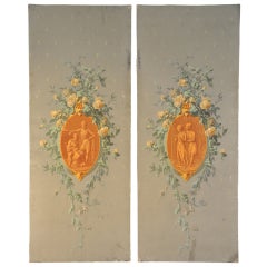 Pair of Late 19th Century Painted Decorative Italian Wall Panels