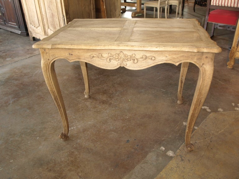 French Provencal Table/Desk in Washed Oak