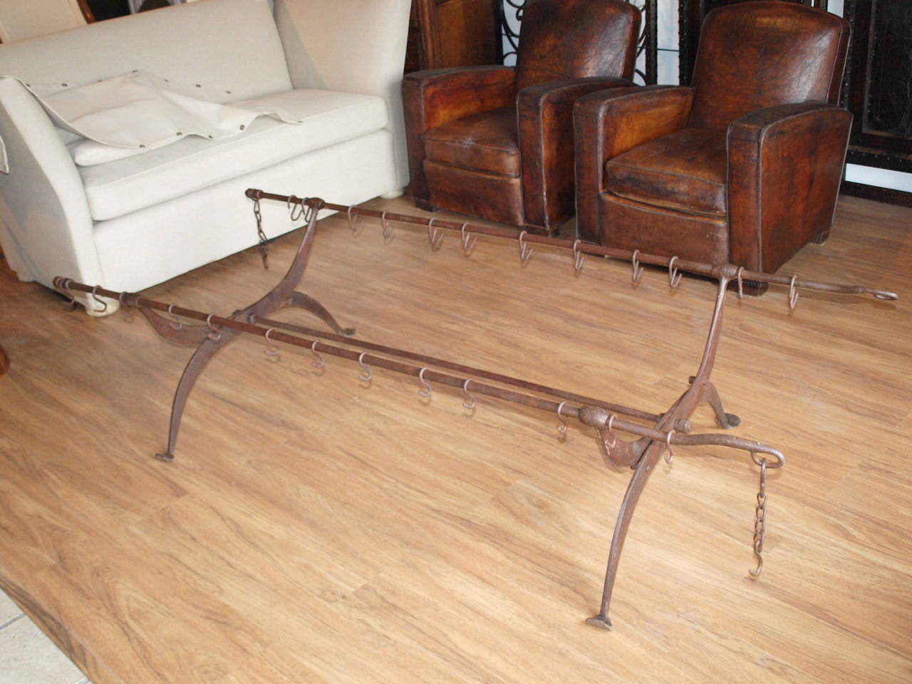 Mid 19th Century French Iron Campaign Bed 3