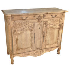 Late 19th Century French Provencal Buffet In Bleached Oak