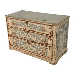 Early 19th Century Catalan Painted Commode