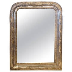 19th Century French Louis Philippe Silvered Mirror
