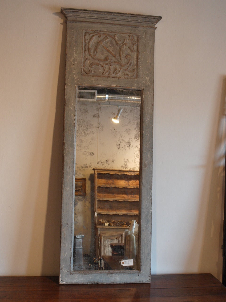 Contemporary Pair of Spanish 18th Century Trumeau - Boiserie Panel Mirrors