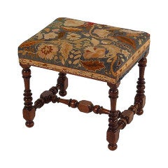 French Antique Louis XIII Style Foot Stool