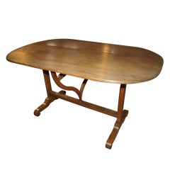 Antique Late 19th Century Wine Tasting Table in Pine
