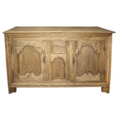 Early 19th Century French Louis XIV Style Buffet in Washed Oak