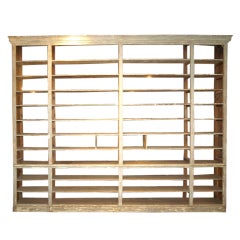 Mid 19th C. Exceptional Large Catalan Store Shelf/Bookcase