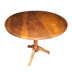 Mid 19th Century Directoire Style Round Table "Gueridon"  Walnut
