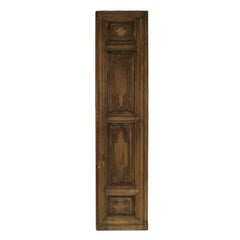 Early 19th Century Italian Panel in Carved Walnut and Oak