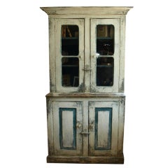 Antique Mid 19th Century Spanish Painted Armoire
