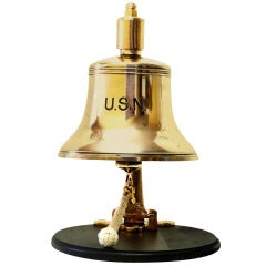 Very Rare U.S. Navy Foredeck Bell All Original