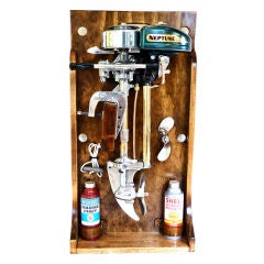 Ca 1939 NEPTUNE OUTBOARD MOTOR for Folk Art Nautical Display