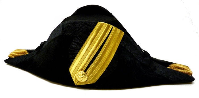 Presented is a cocked hat, sword belt rig, and epaulets of the highest quality and extremely rare for someone of this rank to have worn for 