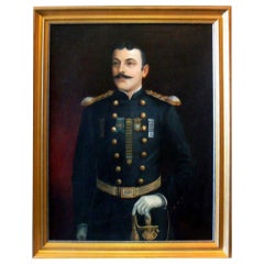Oil Portrait of Captain New York Militia Signed & Dated 1894