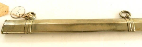 Steel Non Regulation Officer's Sword White Brass Hilt Ca 1830-1850 For Sale