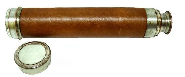 Old Sheffield Silver Deluxe Three Draw Nautical Telescope