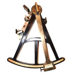 Used Early Period English Nautical Back Sight Octant by J. Ramsden