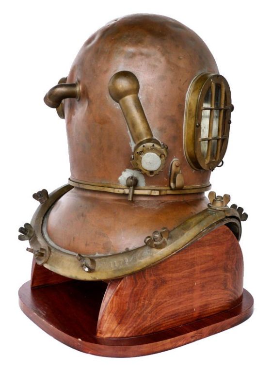 Antique A. J. Morse Nautical Dive Helmet American Folk Art 4