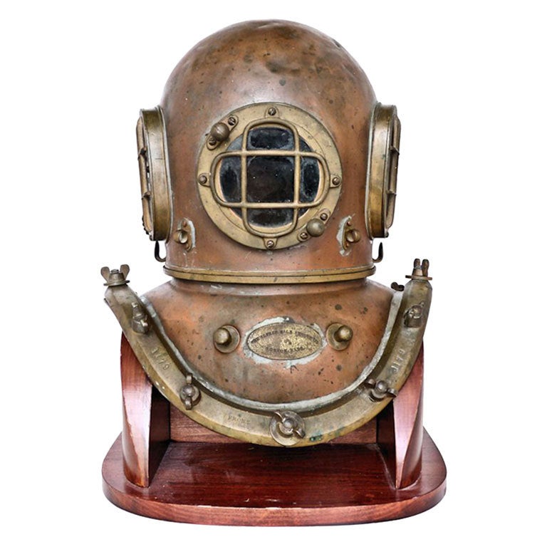 Antique A. J. Morse Nautical Dive Helmet American Folk Art