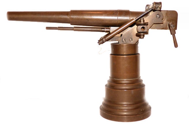 American Bronze US Submarine Nautical Deck Cannon Miniature Weapon