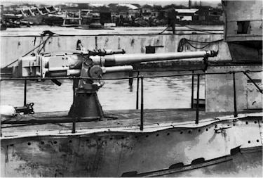 Bronze US Submarine Nautical Deck Cannon Miniature Weapon 3