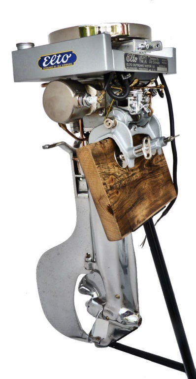 20th Century Evinrude-Elto Rudder Twin Nautical Folk Art Outboard Motor 1922